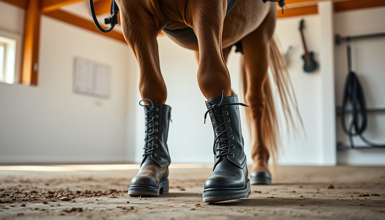 How to Put Boots on a Horse