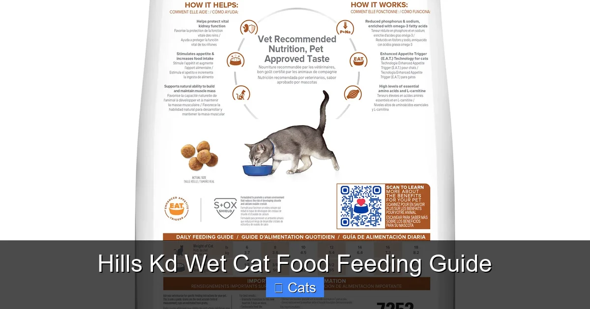 Hills Kd Wet Cat Food Feeding Guide