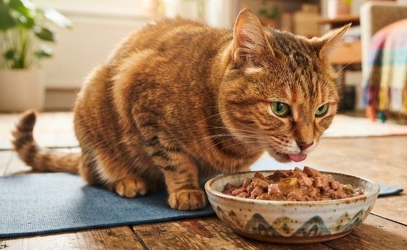 what to feed an old cat to gain weight