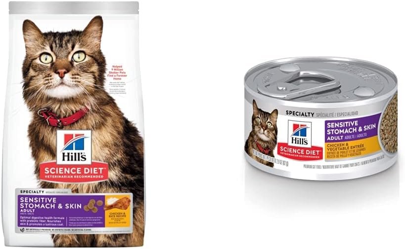 Hill's Science Diet Adult Sensitive Stomach and Skin Dry Cat Food for