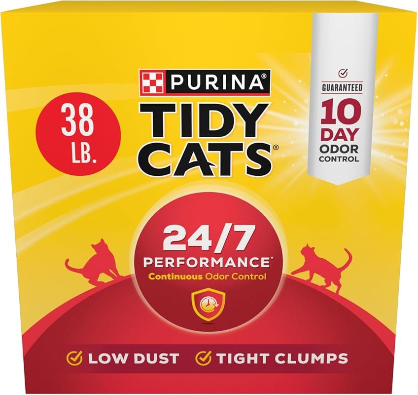 Purina Tidy Cats 24/7 Performance Clumping Cat Litter for Superior Odo