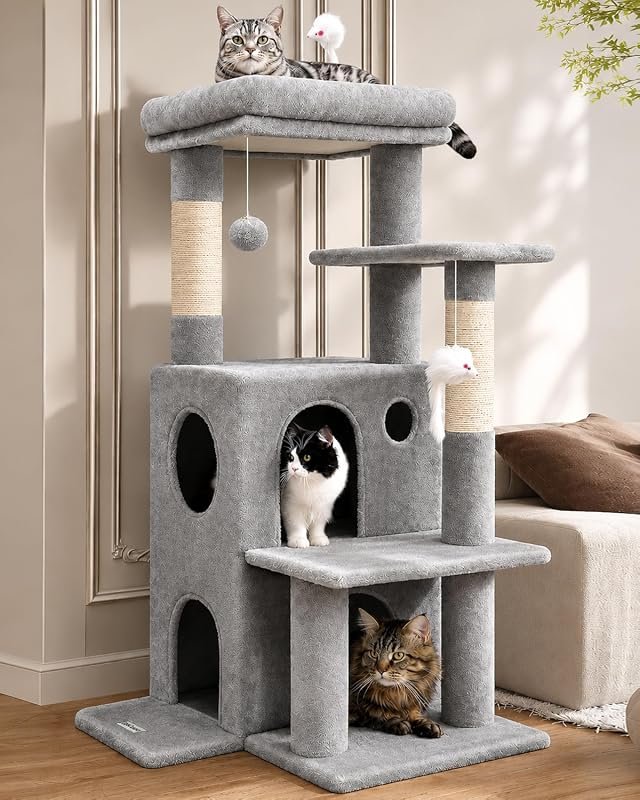 Globlazer FC50 Cat Tree Tower for Large Indoor Adult Cats, Stable Desi