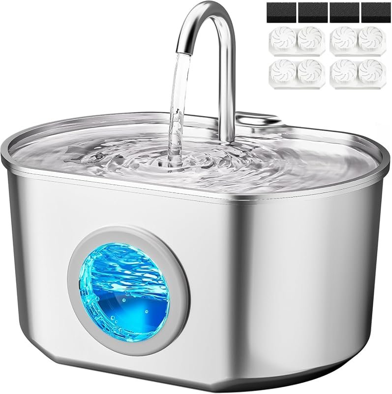 best stainless steel cat water fountains