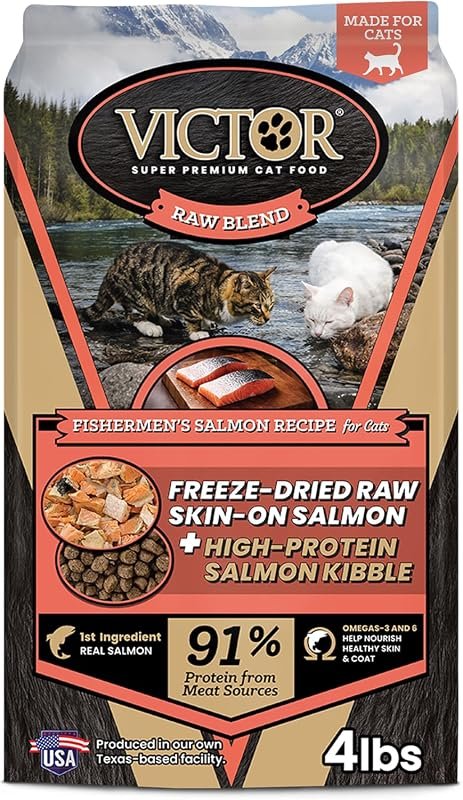VICTOR Raw Kibble Salmon Cat Food